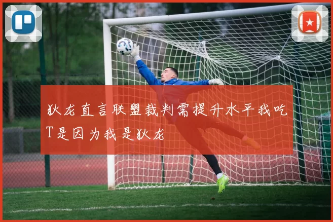 狄龙直言联盟裁判需提升水平我吃T是因为我是狄龙